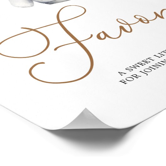 Favorieten Boho Christmas Holiday Baby shower Poster (Hoek)