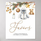 Favorieten Boho Christmas Holiday Baby shower Poster (Voorkant)