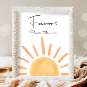 Favorieten Boho Zonneschijn Tafel Eerste reis Zon  Poster