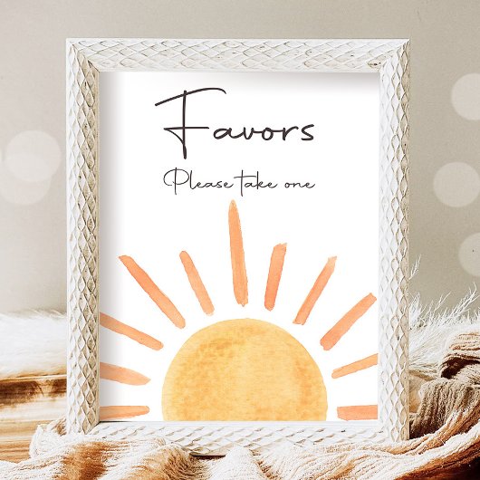 Favorieten Boho Zonneschijn Tafel Eerste reis Zon  Poster