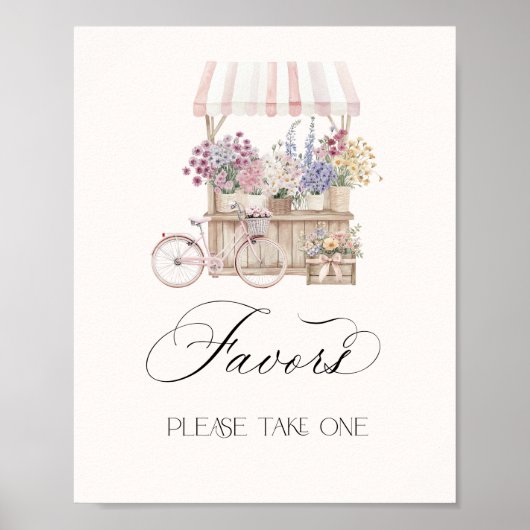 Favorieten Elegant Off the Market Provence Bruid Poster (Voorkant)