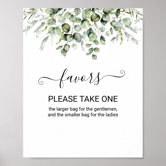 Favorieten Groen Bord Poster (Voorkant)