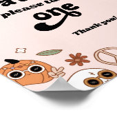 Favorieten Groovy Ghost Halloween Party Poster (Hoek)