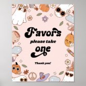 Favorieten Groovy Ghost Halloween Party Poster (Voorkant)