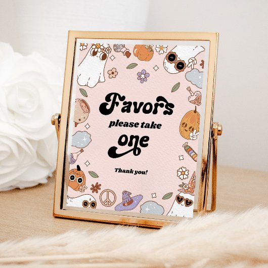 Favorieten Groovy Ghost Halloween Party Poster