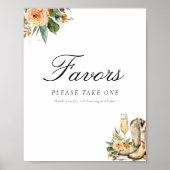 Favorieten Laarzen en Bubbly Vrijgezellenfeest Sig Poster (Voorkant)