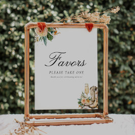 Favorieten Laarzen en Bubbly Vrijgezellenfeest Sig Poster