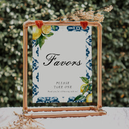 Favorieten Lemon Positano Vrijgezellenfeest Sign Poster