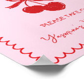 Favorieten Neem alsjeblieft een Cherry Bow Baby Gi Poster (Hoek)