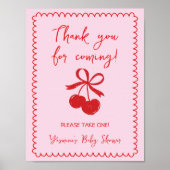 Favorieten Neem alsjeblieft een Cherry Bow Baby Gi Poster (Voorkant)