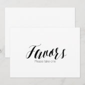 "Favorieten, neem er een" Huwelijksbord Kaart (Voorkant / Achterkant)