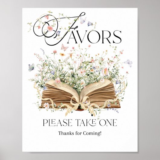 Favorieten Nieuw Chapter Book Theme Wildflower Poster (Voorkant)