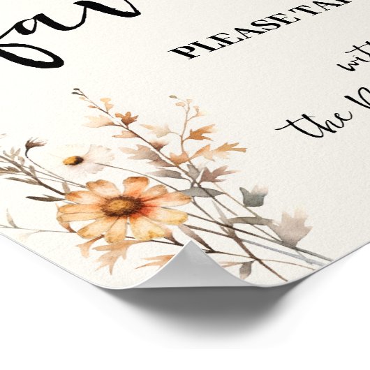 Favorieten Party Wedding Vrijgezellenfeest Herfst  Poster (Hoek)