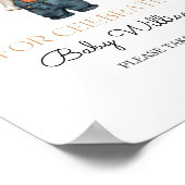 Favorieten Teken Pompoen Rustieke Herfst Baby show Poster (Hoek)