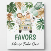 Favorieten teken Tropische Safari Dieren Wild Een  Fotoplaat (Voorkant)