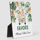 Favorieten teken Tropische Safari Dieren Wild Een  Fotoplaat (Zijkant)