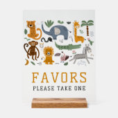 Favorieten Twee wilde verjaardagssafaridieren Scha Acryl Bord (Voorkant)