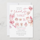 Favorieten | Vakantie Favoriete Dingen Feest Kaart (Voorkant)