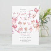 Favorieten | Vakantie Favoriete Dingen Feest Kaart (Staand voorkant)