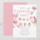 Favorieten | Vakantie Favoriete Dingen Feest Kaart (Voorkant / Achterkant)