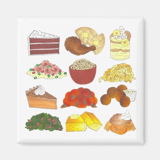 Favorieten voor soep Zuidelijk Cuisine Magneet (Voorkant)