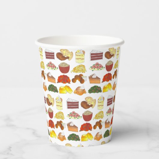 Favorieten voor soep Zuidelijk Cuisine Papieren Bekers (Achterkant)