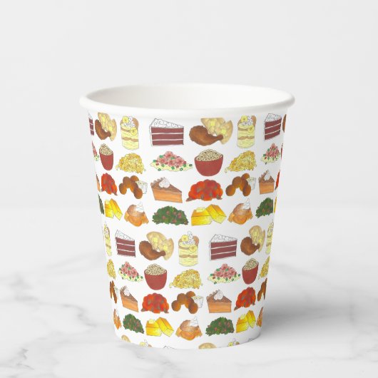 Favorieten voor soep Zuidelijk Cuisine Papieren Bekers (Voorkant)