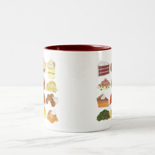 Favorieten voor soep Zuidelijk Cuisine Tweekleurige Koffiemok (Center)