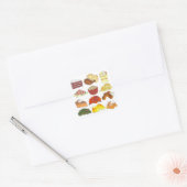 Favorieten voor soep Zuidelijk Cuisine Vierkante Sticker (Envelop)