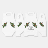 Favorietenbox - Holly Branches Bedankdoosjes (Ongevouwen)