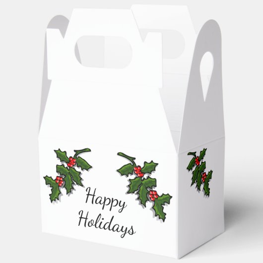 Favorietenbox - Holly Branches Bedankdoosjes (Open)