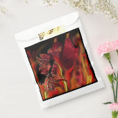 Favorietenzakken met rode draak bedankzakje (Gezegeld)