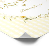 Favoriseert Silly Goose geslacht neutrale gingham Poster (Hoek)