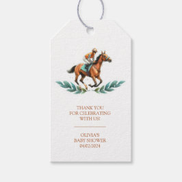 Favoritags voor paardenthema babyfeestje cadeaulabel