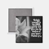FAVORITE BIBLE SCRIPTURE PSALM 37:4 MAGNEET (Voorkant / Achterkant)
