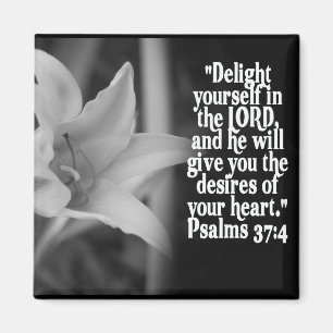 FAVORITE BIBLE SCRIPTURE PSALM 37:4 MAGNEET