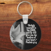 FAVORITE BIBLE SCRIPTURE PSALM 37:4 SLEUTELHANGER (Voorkant)