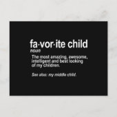 Favorite Child Definition - Funny Mom and Dad Briefkaart (Voorkant)