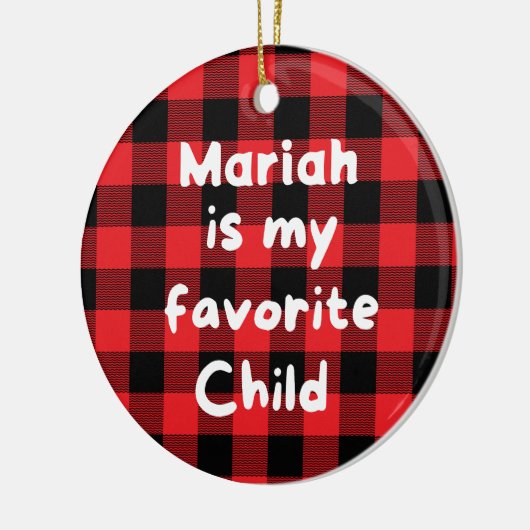 Favorite Child Name Keramisch Ornament (Links)