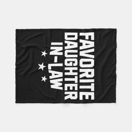 Favorite Daughter-in-law Funny Wife Mom Mother's D Fleece Deken (Voorkant (Horizontaal))