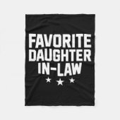 Favorite Daughter-in-law Funny Wife Mom Mother's D Fleece Deken (Voorkant)