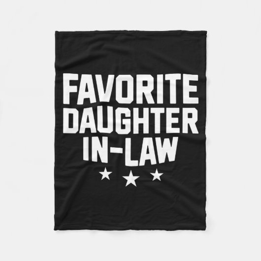 Favorite Daughter-in-law Funny Wife Mom Mother's D Fleece Deken (Voorkant)
