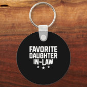 Favorite Daughter-in-law Funny Wife Mom Mother's D Sleutelhanger (Voorkant)