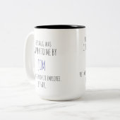 Favorite Employee Mug – Funny Boss Gift Tweekleurige Koffiemok (Voorkant links)