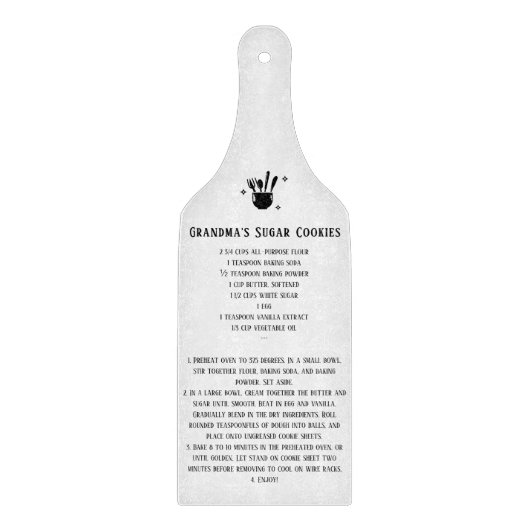 Favorite Family Recipe Snijplank (Voorkant)