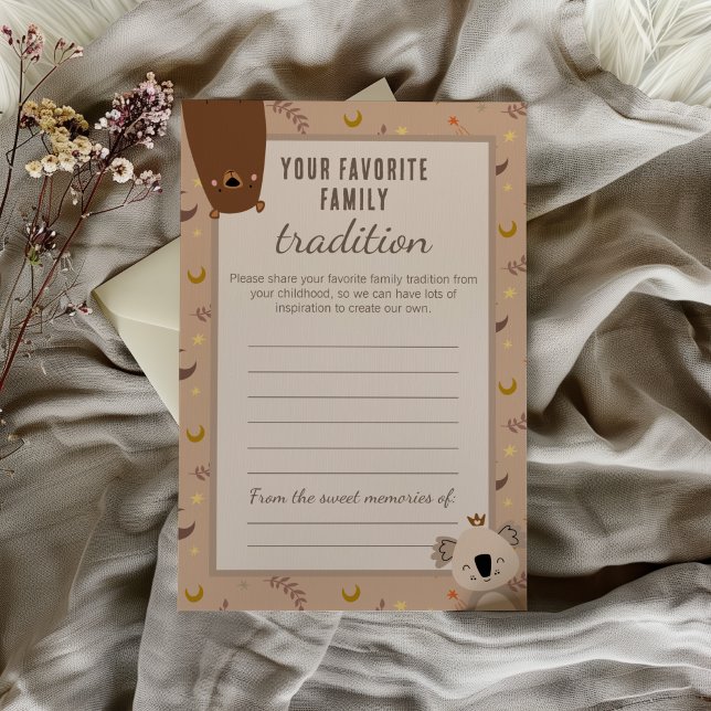 Favorite Family Tradition Baby Shower Keepsake (Creator heeft geüpload)