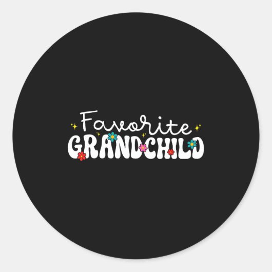 Favorite Granhild  Ronde Sticker (Voorkant)