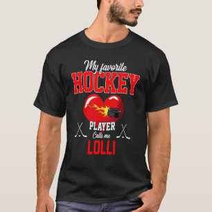 Favorite Hockey Player Calls Me Lolli Mother's Day T-shirt