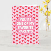 Favorite Parents Kaart (Gele Bloem)