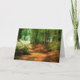 Favorite Path: Blank Verse Greeting Card Kaart